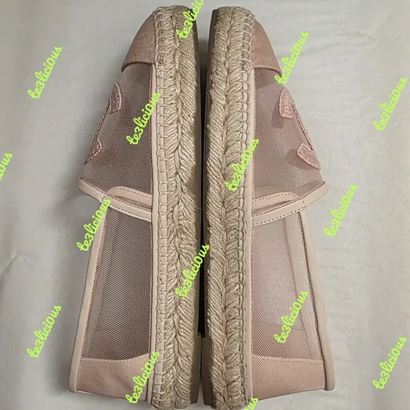 CHANEL 19P PINK MESH GROSSGRAIN ESPADRILLES - Picture 7 of 12